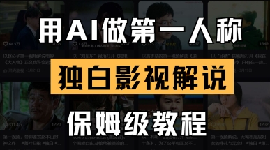 用AI做第一人称独白影视解说，手把手教学，保姆级教程-岩生的高级资料库
